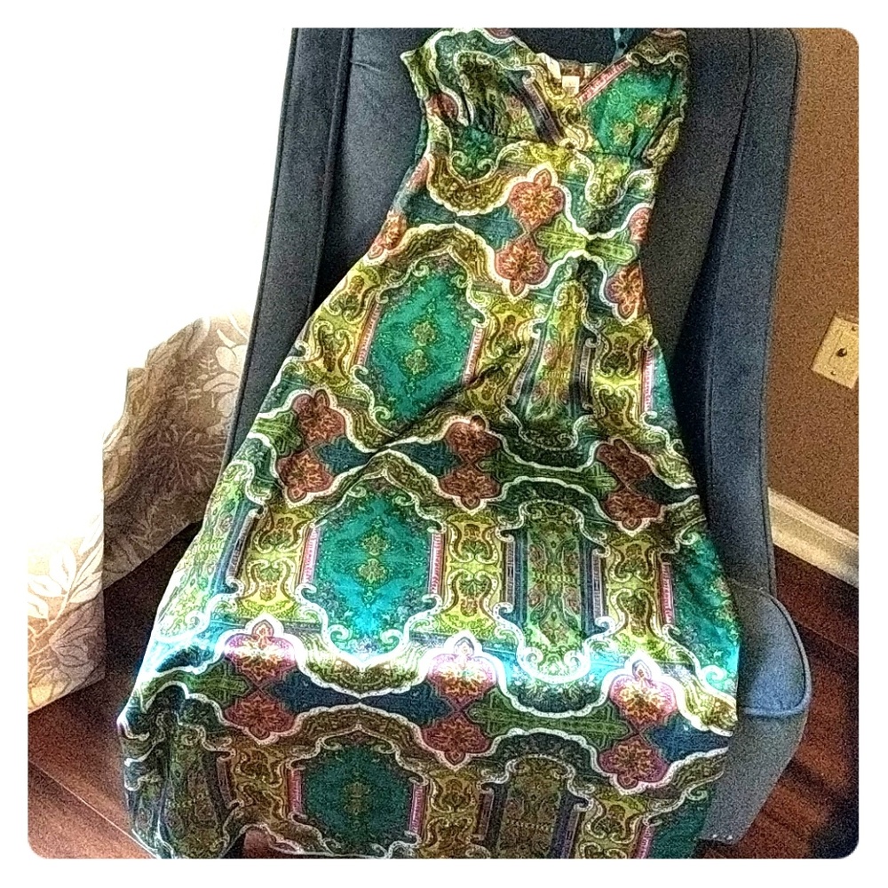 Derek Heart Moroccan Print Midi/Maxi